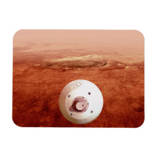 Aeroshell met doorzettingsvermogen Rover daalt naa Magneet