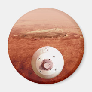 Aeroshell met doorzettingsvermogen Rover daalt naa Magneet