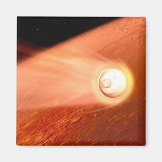 Aeroshell met doorzettingsvermogen Rover daalt naa Magneet (Voorkant)