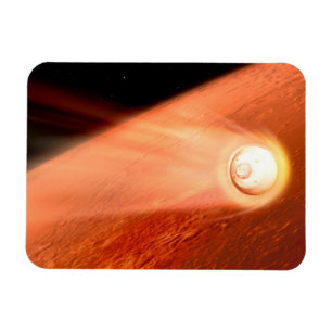 Aeroshell met doorzettingsvermogen Rover daalt naa Magneet