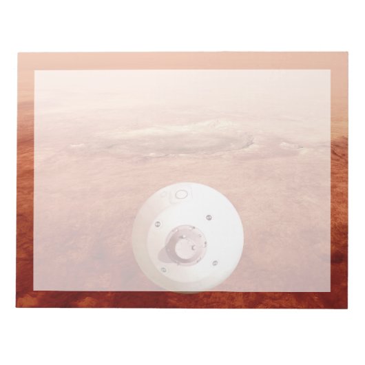 Aeroshell met doorzettingsvermogen Rover daalt naa Notitieblok (Voorkant)