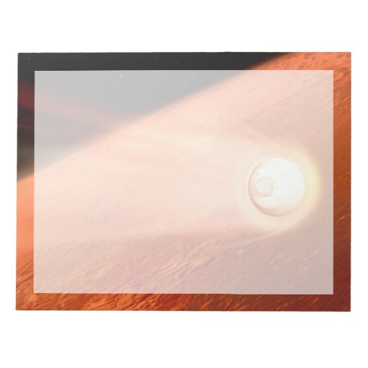 Aeroshell met doorzettingsvermogen Rover daalt naa Notitieblok (Voorkant)