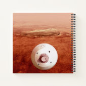 Aeroshell met doorzettingsvermogen Rover daalt naa Notitieboek (Achterkant)