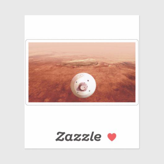 Aeroshell met doorzettingsvermogen Rover daalt naa Sticker (Vel)