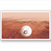 Aeroshell met doorzettingsvermogen Rover daalt naa Sticker (Voorkant)