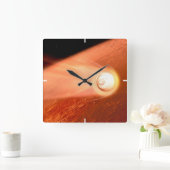 Aeroshell met doorzettingsvermogen Rover daalt naa Vierkante Klok (Huis)