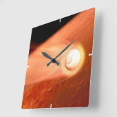 Aeroshell met doorzettingsvermogen Rover daalt naa Vierkante Klok (Hoek)