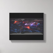 Aerosol Earth Black Carbon, stofdeeltjes, cycloone Canvas Afdruk (Voorkant)