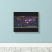 Aerosol Earth Black Carbon, stofdeeltjes, cycloone Canvas Afdruk (Insitu (Houten vloer))