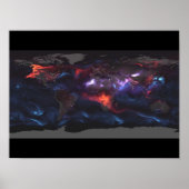 Aerosol Earth Black Carbon, stofdeeltjes, cycloone Poster (Voorkant)