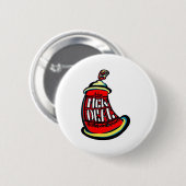 Aerosol nieuw skateboard ontwerp ronde button 5,7 cm (Voorkant /achterkant)