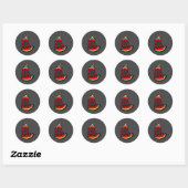 Aerosol nieuw skateboard ontwerp ronde sticker (Vel)