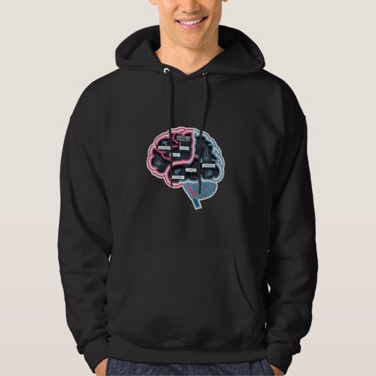 Aerospace Brain Engineering Aeronautical Engineer  Hoodie (Voorkant)