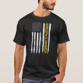 Aerospace Engineer American Flag Engineering T-shirt (Voorkant)