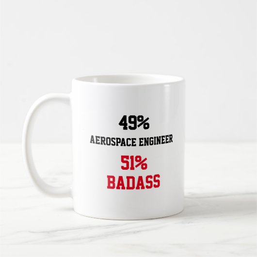 Aerospace Engineer Badass Koffiemok (Links)