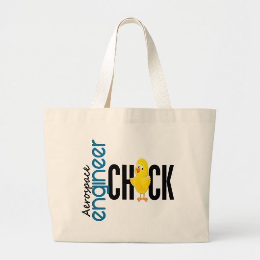 Aerospace Engineer Chick Grote Tote Bag (Voorkant)