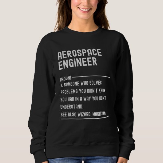 Aerospace Engineer Definition Job Titel Trui (Voorkant)