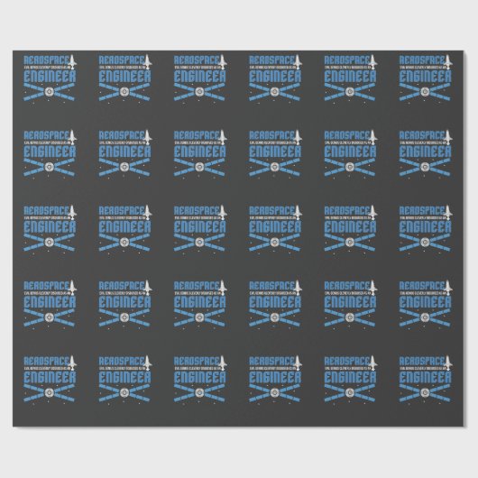 Aerospace Engineer Engineering College Student Cadeaupapier (Vlak)