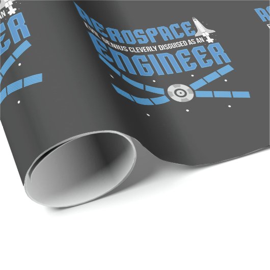 Aerospace Engineer Engineering College Student Cadeaupapier (Rol Hoek)