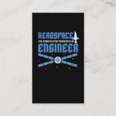 Aerospace Engineer Engineering College Student Visitekaartje (Voorkant)