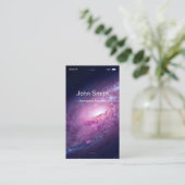 Aerospace Engineer -  flatUI stijl Visitekaartje (Staand voorkant)