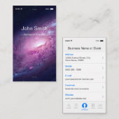 Aerospace Engineer -  flatUI stijl Visitekaartje (Voorkant / Achterkant)
