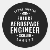 Aerospace Engineer Gift Ronde Sticker (Voorkant)