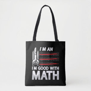 Aerospace Engineer Ik ben een ik ben goed met Wisk Tote Bag
