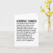 Aerospace Engineer Kaart (Gele Bloem)