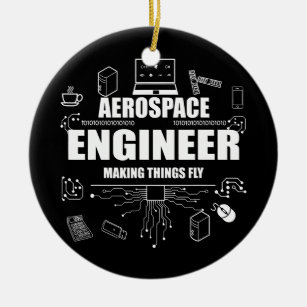 Aerospace Engineer maakt dingen vliegend lucht-rui Keramisch Ornament