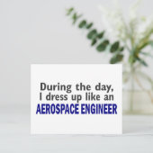 AEROSPACE-ENGINEER overdag Briefkaart (Staand voorkant)