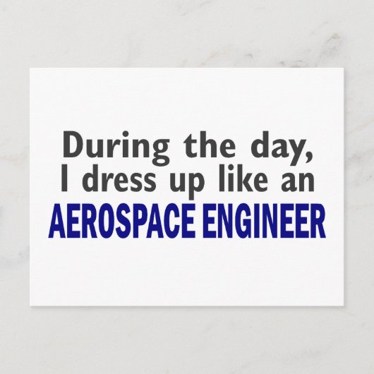 AEROSPACE-ENGINEER overdag Briefkaart (Voorkant)