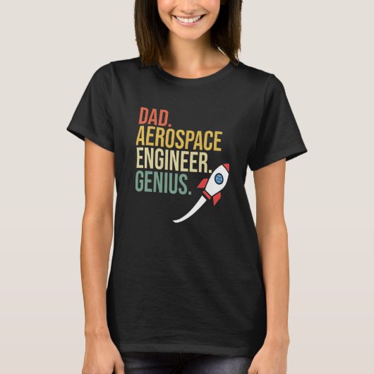 Aerospace Engineer Pap Rocket Engineering Grafisch T-shirt (Voorkant)