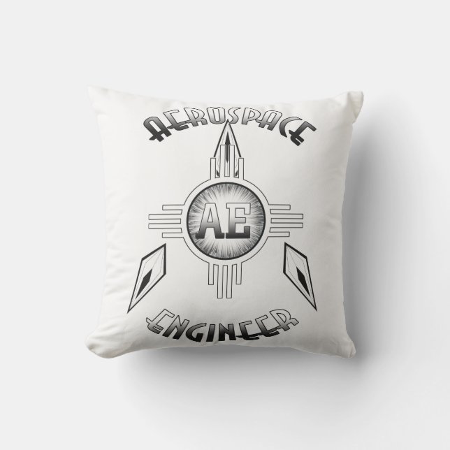 Aerospace Engineer Retro Buitenkussen (Voorkant)
