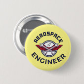 Aerospace Engineer Ronde Button 5,7 Cm (Voorkant /achterkant)