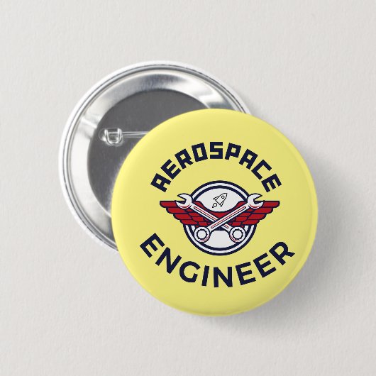 Aerospace Engineer Ronde Button 5,7 Cm (Voorkant /achterkant)