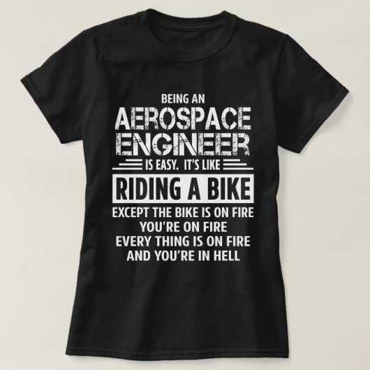 Aerospace Engineer T-shirt (Design voorkant)