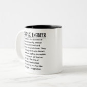 Aerospace Engineer Tweekleurige Koffiemok (Voorkant links)