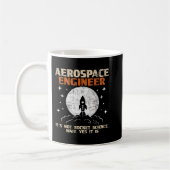 Aerospace Engineer Vliegtuig Space Engineering Koffiemok (Links)