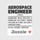 Aerospace Engineer zelfstandig naamwoord definitie Sticker (Vel)