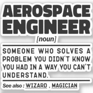 Aerospace Engineer zelfstandig naamwoord definitie Sticker