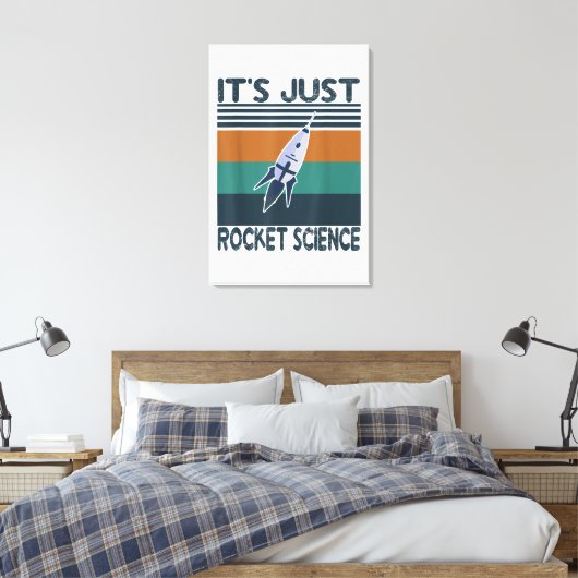 Aerospace Engineering gifts It's Just Rocket Canvas Afdruk (Insitu (Slaapkamer))
