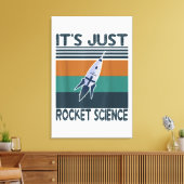 Aerospace Engineering gifts It's Just Rocket Canvas Afdruk (Insitu (Woonkamer))