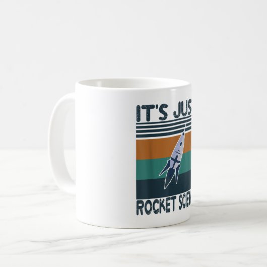 Aerospace Engineering gifts It's Just Rocket Koffiemok (Voorkant links)