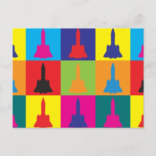 Aerospace Engineering Pop Art Briefkaart (Voorkant)