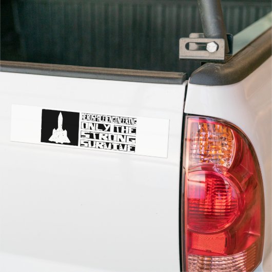 Aerospace Engineering Survive Bumpersticker (Op Truck)