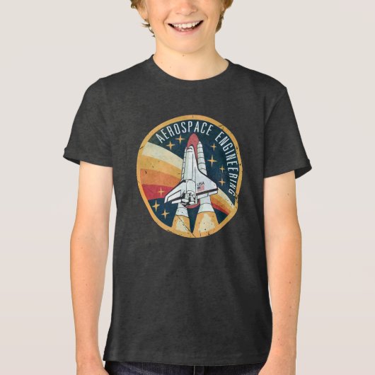 Aerospace Engineering V01 Tri-Blend Shirt (Voorkant)