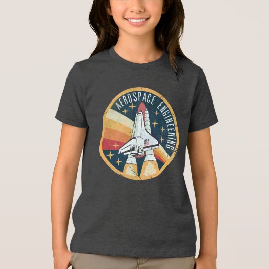 Aerospace Engineering V01 Tri-Blend Shirt (Voorkant)