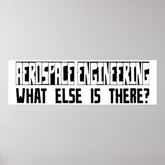Aerospace Engineering wat er nog meer is? Poster (Voorkant)