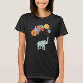 Aerospace Solar System Planets  Space Elephant T-shirt (Voorkant)
